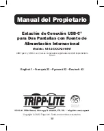 Preview for 12 page of Tripp Lite U442-DOCK20BINT Owner'S Manual