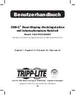 Preview for 42 page of Tripp Lite U442-DOCK20BINT Owner'S Manual