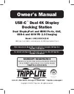 Tripp Lite U442-DOCK21-B Owner'S Manual preview