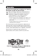 Предварительный просмотр 21 страницы Tripp Lite U442-DOCK3-B Owner'S Manual