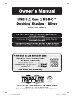 Tripp Lite U442-DOCK4-S Owner'S Manual preview