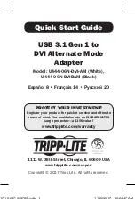 Tripp Lite U444-06N-DVI-AM (White) Quick Start Manual preview