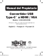 Предварительный просмотр 5 страницы Tripp Lite U444-06N-HV4K Owner'S Manual