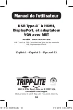 Preview for 16 page of Tripp Lite U444-06N-HVDPW Owner'S Manual