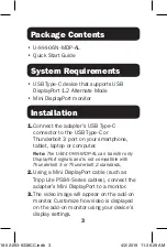 Preview for 3 page of Tripp Lite U444-06N-MDP-AL Quick Start Manual