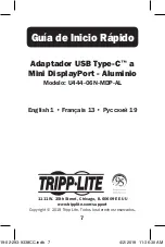 Preview for 7 page of Tripp Lite U444-06N-MDP-AL Quick Start Manual