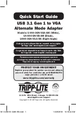 Preview for 1 page of Tripp Lite U444-06N-VBAM Quick Start Manual