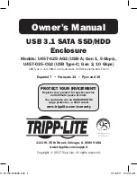 Tripp Lite U457-025-AG2 Owner'S Manual preview