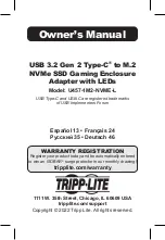 Tripp Lite U457-1M2-NVME-L Owner'S Manual preview