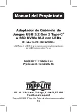 Preview for 13 page of Tripp Lite U457-1M2-NVME-L Owner'S Manual