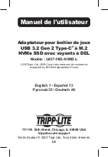 Preview for 24 page of Tripp Lite U457-1M2-NVME-L Owner'S Manual