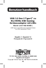 Preview for 46 page of Tripp Lite U457-1M2-NVME-L Owner'S Manual