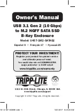Tripp Lite U457-1M2-SATAG2 Owner'S Manual preview