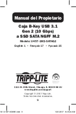 Preview for 9 page of Tripp Lite U457-1M2-SATAG2 Owner'S Manual