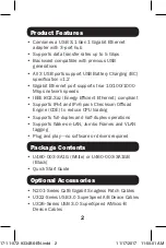 Preview for 2 page of Tripp Lite U460-003-3A1G Quick Start Manual