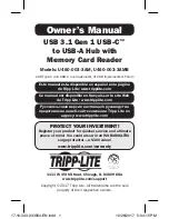 Preview for 1 page of Tripp Lite U460-003-3AM Owner'S Manual