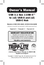 Preview for 1 page of Tripp Lite U460-004-2A2C Owner'S Manual