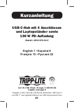 Предварительный просмотр 29 страницы Tripp Lite U460-ST4-4A-C Quick Start Manual