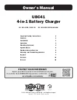 Preview for 1 page of Tripp Lite UBC41 Owner'S Manual