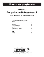 Preview for 7 page of Tripp Lite UBC41 Owner'S Manual