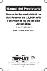 Preview for 5 page of Tripp Lite UPB-12K0-S2X2U Owner'S Manual