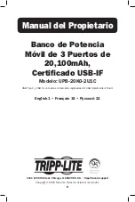 Предварительный просмотр 8 страницы Tripp Lite UPB-20K0-2U1C Owner'S Manual