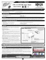 Tripp Lite USB 2.0 to SATA/IDE Combo Adapter U238-000 USB Owner'S Manual preview
