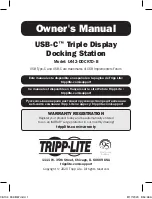 Tripp Lite USB-C U442-DOCK7D-B Owner'S Manual предпросмотр