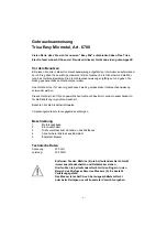 Preview for 3 page of Trisa 6700 Instructions For Use Manual