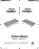 Tristar Cares Power Fit Elite Owner'S Manual preview