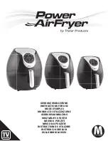 Preview for 1 page of Tristar Products Power AirFryer Series Instructions For Use Manual