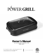 Tristar Products Power Grill GR-200 Owner'S Manual предпросмотр