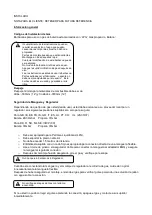 Preview for 55 page of TriStar 87BO87 Operating And Assembly Instructions Manual