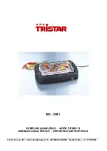 Preview for 1 page of TriStar BQ-2803 Operating Instructions Manual