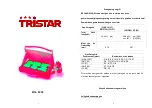 Preview for 1 page of TriStar BQ-6334 Instructions Manual