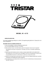 Preview for 1 page of TriStar IK-6173 Manual