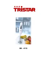 Preview for 1 page of TriStar MX-4118 Instructions Manual