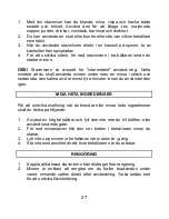 Preview for 27 page of TriStar MX-4118 Instructions Manual