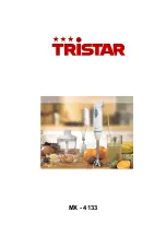 Предварительный просмотр 1 страницы TriStar MX-4133 Instructions Manual