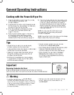 Preview for 15 page of TriStar Power AirFryer Pro TXG-KE10L Owner'S Manual