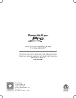 Preview for 24 page of TriStar Power AirFryer Pro TXG-KE10L Owner'S Manual