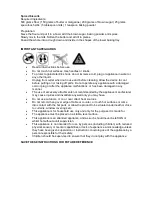 Предварительный просмотр 9 страницы TriStar SA-2145 User Manual