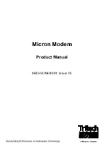 Tritech Micron Modem Product Manual preview