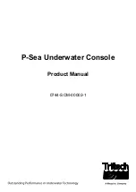 Tritech P-Sea Product Manual предпросмотр