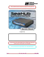 Tritech SeaHub Operator'S Manual предпросмотр