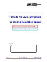 Tritech Tornado-AS Operator'S & Installation Manual preview