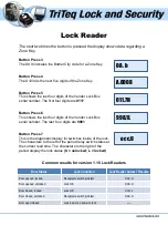 Preview for 2 page of TriTeq Lock Reader Manual