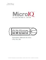 TriTeq MicroIQ CM Operation Manual preview