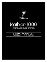 TriTerra Kaihon1000 User Manual preview