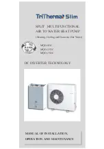 TriTherma Slim MQD-11DC Advance Installation, Operation And Maintenance preview